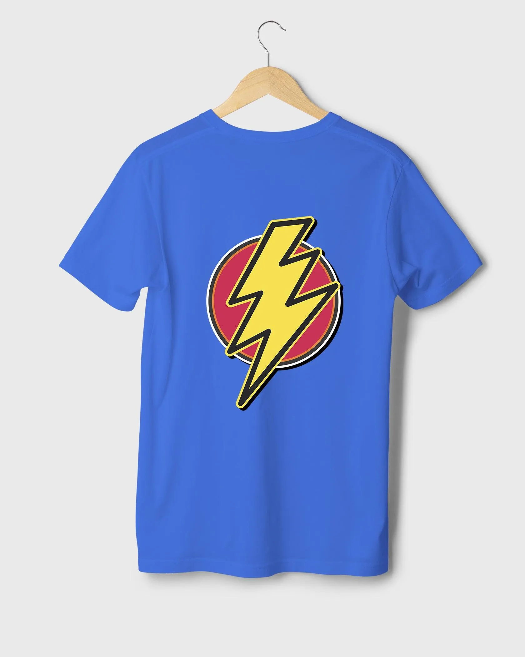 Mens Regular Tshirt Movies & Series Shazam Logo