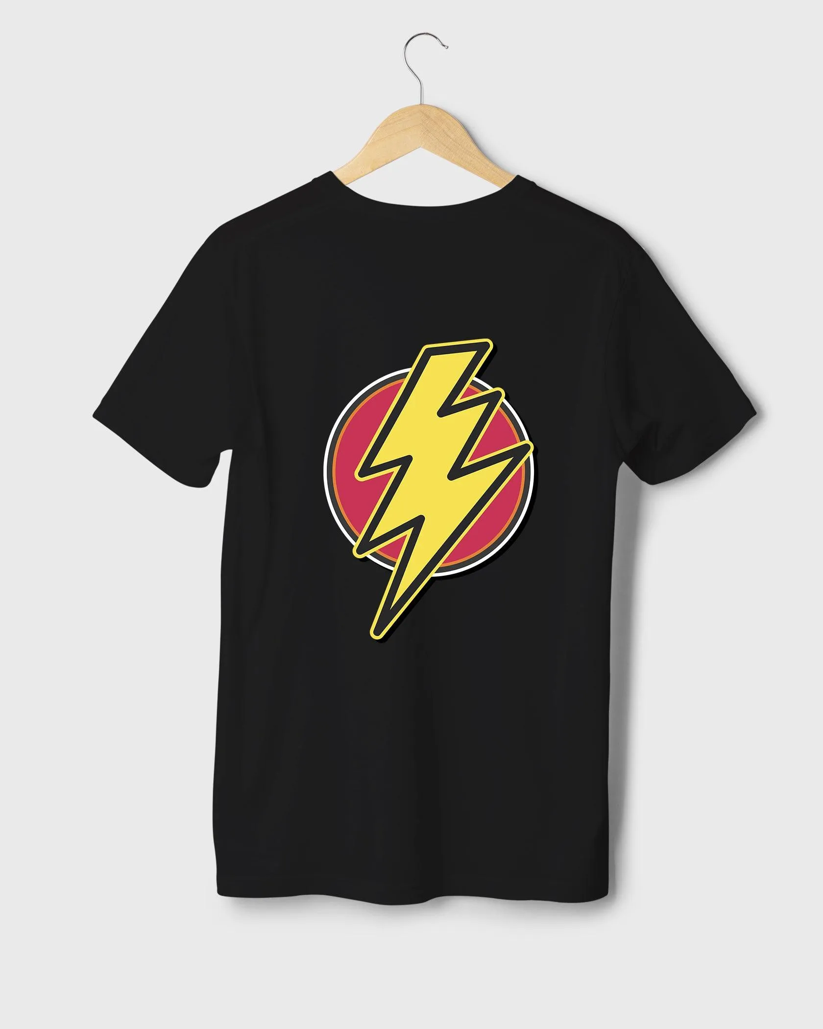 Mens Regular Tshirt Movies & Series Shazam Logo