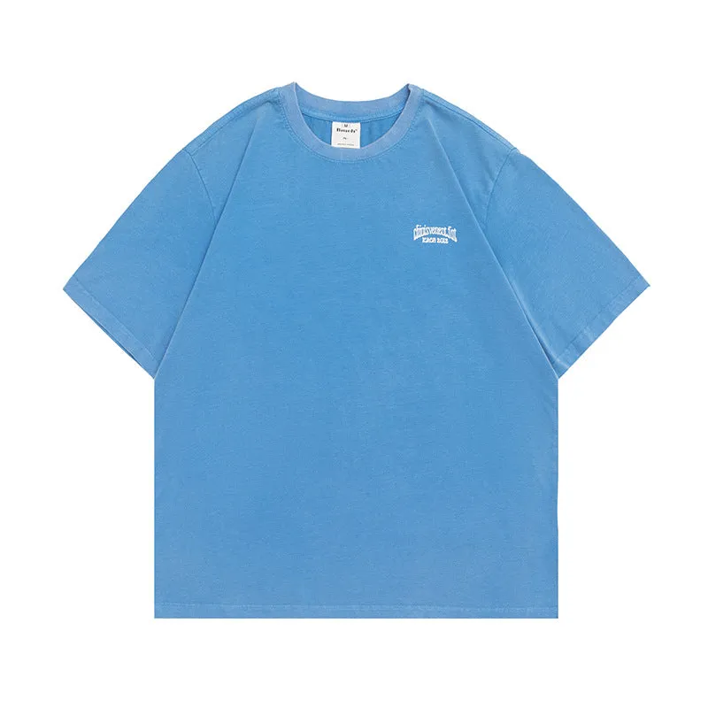 Men's T-Shirt Summer Men's Letter Printed T-shirt Short Sleeve
