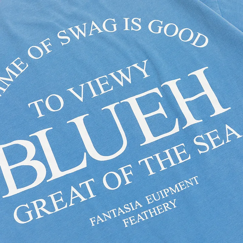 Men's T-Shirt Summer Men's Letter Printed T-shirt Short Sleeve