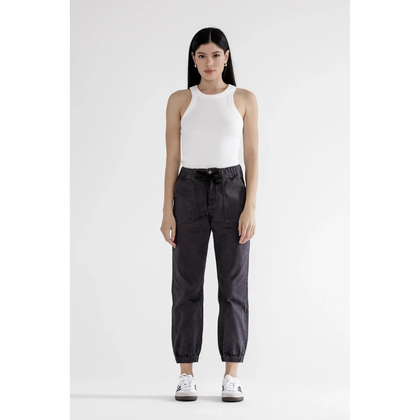 Mica Denim - High Rise Jogger Crop