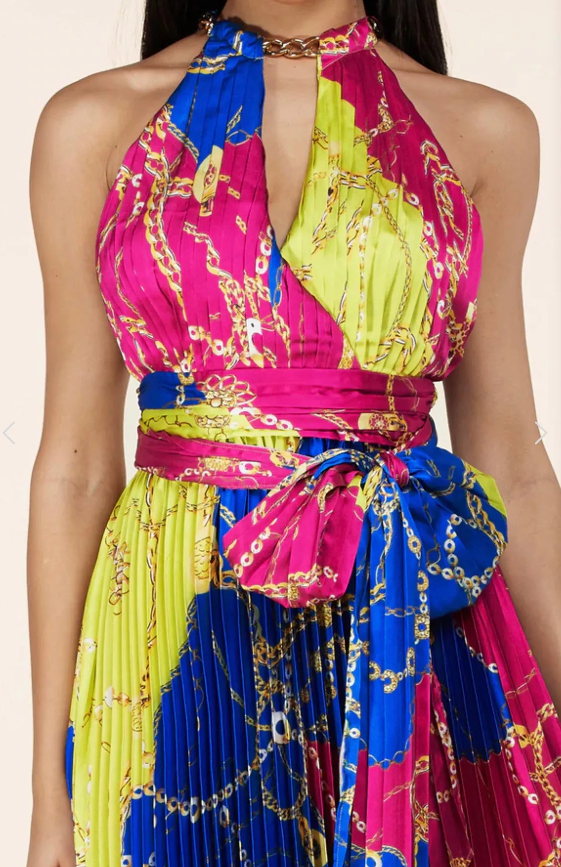 Multi Chain Maxi Dress