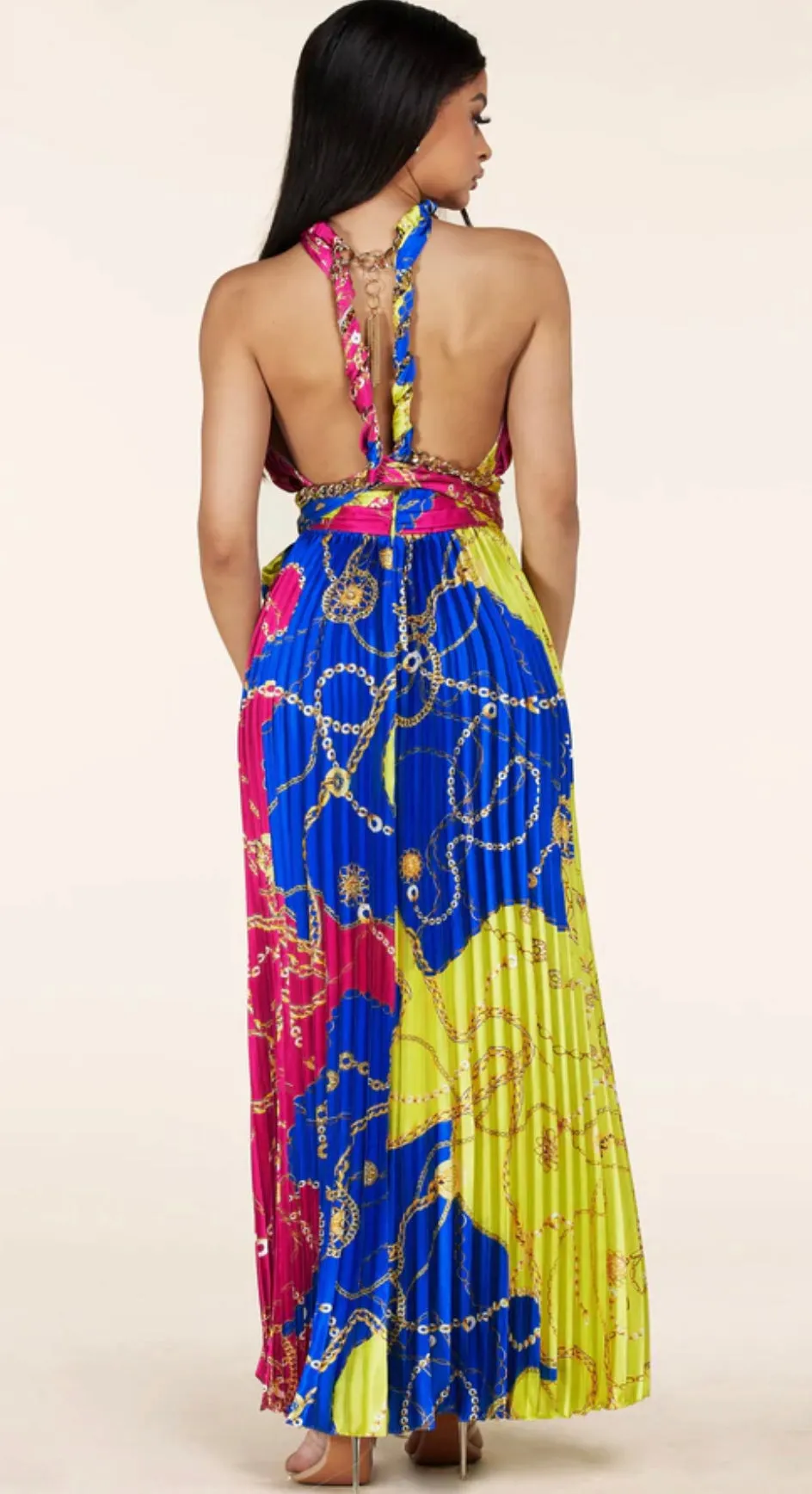 Multi Chain Maxi Dress