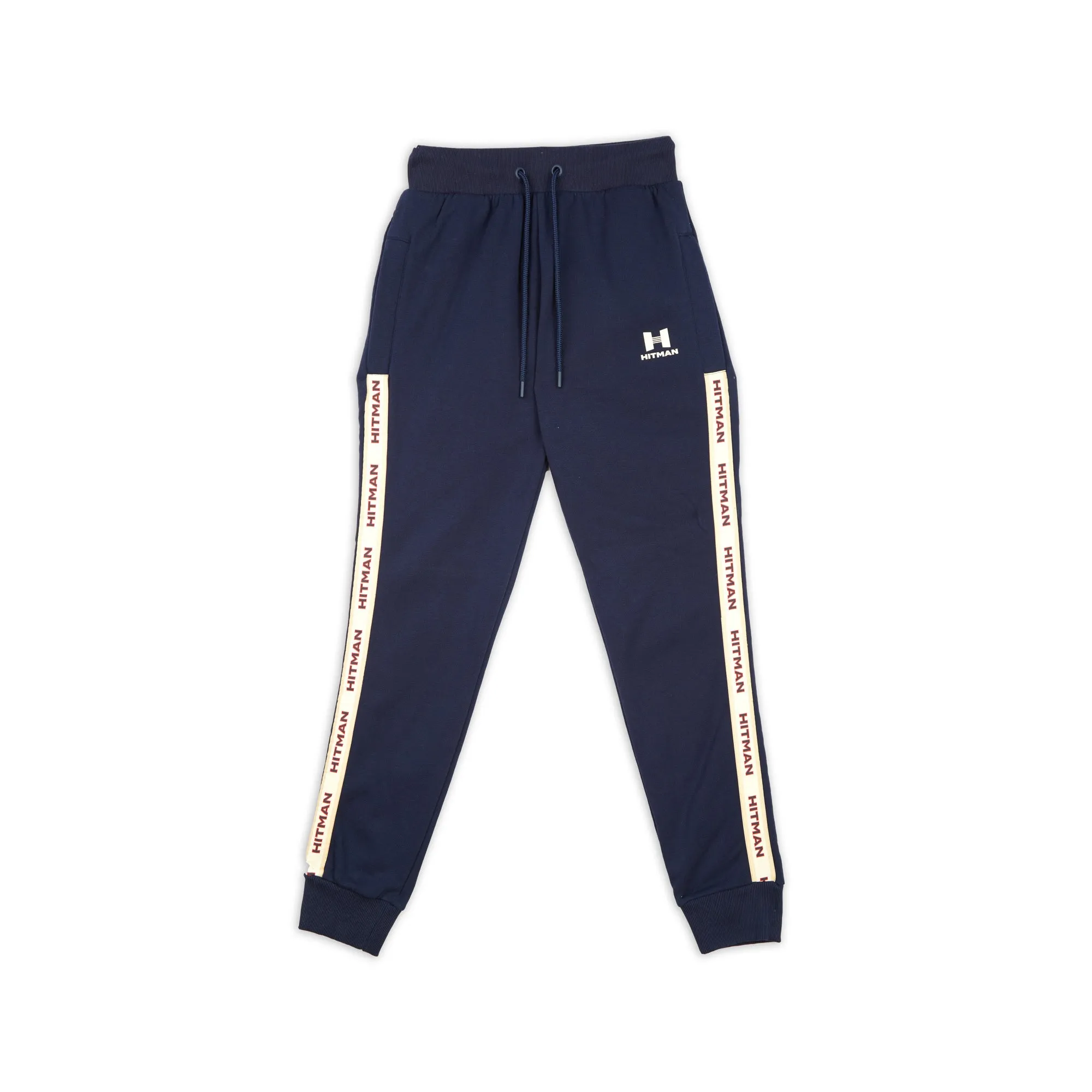 NAVY - JOGGERS- CREAM TAPE