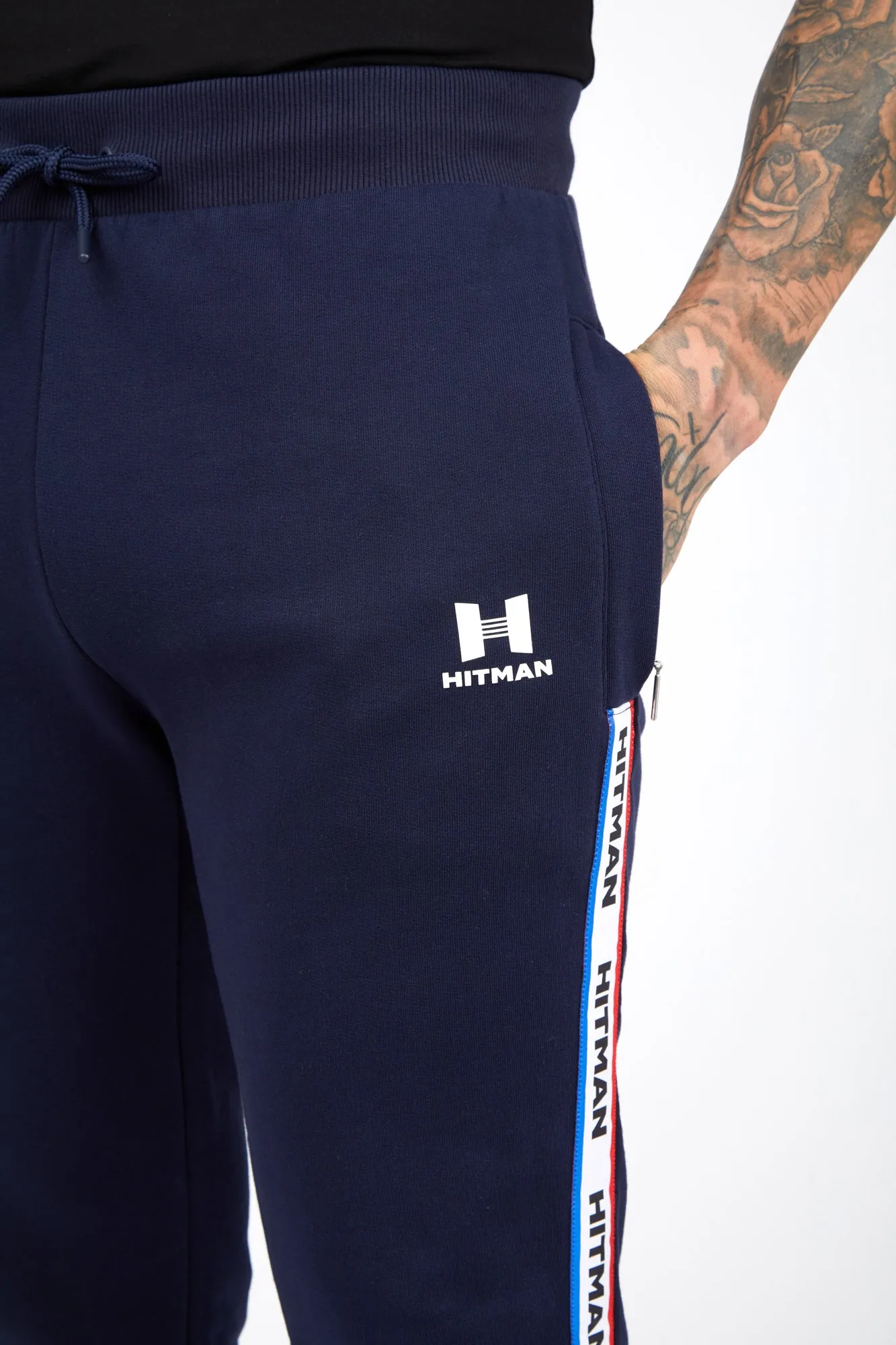NAVY - JOGGERS- TRI TAPE