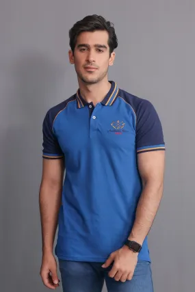 NAVY SLEEVED POLO