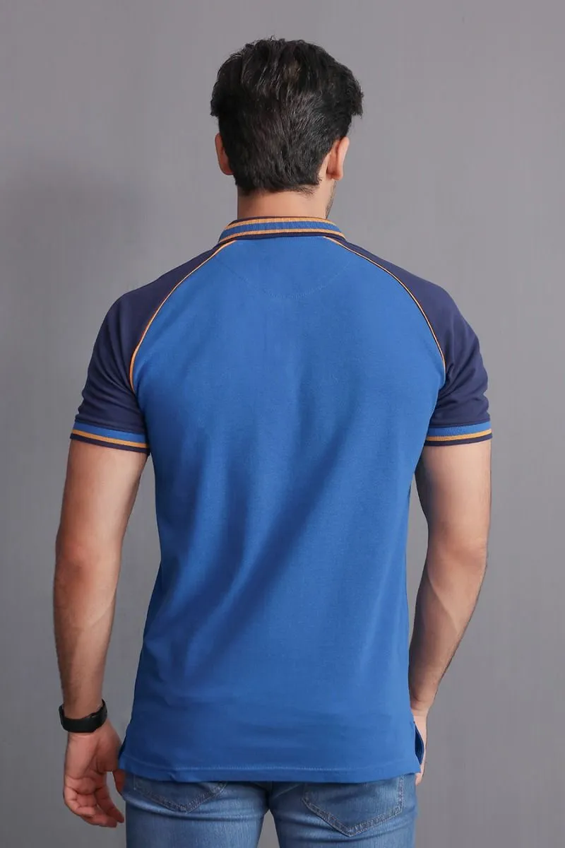 NAVY SLEEVED POLO