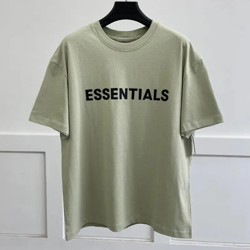 New Summer ESSENTIALS T Shirt for Men-Oversized Short Sleeve Tees