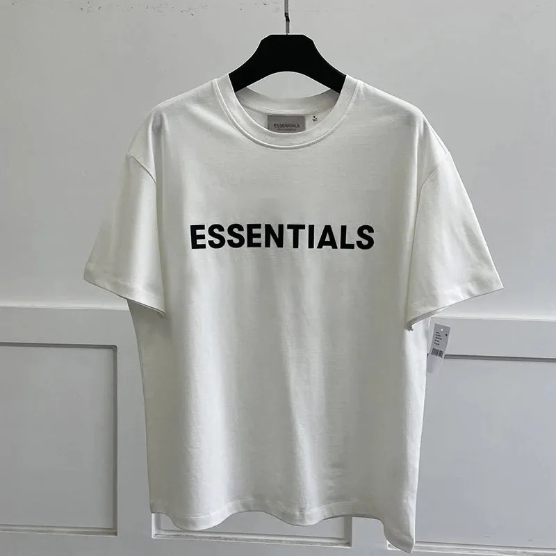 New Summer ESSENTIALS T Shirt for Men-Oversized Short Sleeve Tees