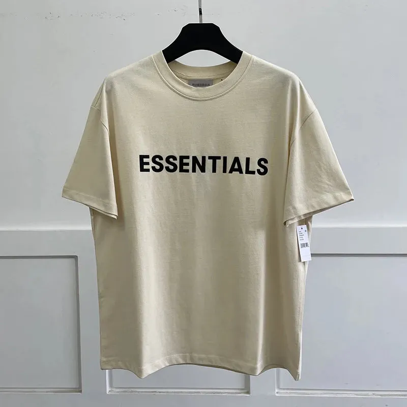 New Summer ESSENTIALS T Shirt for Men-Oversized Short Sleeve Tees