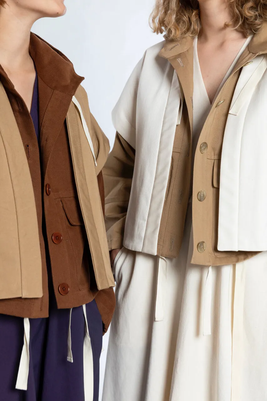 No69 Jacke mit T-Ärmel und Kapuze
