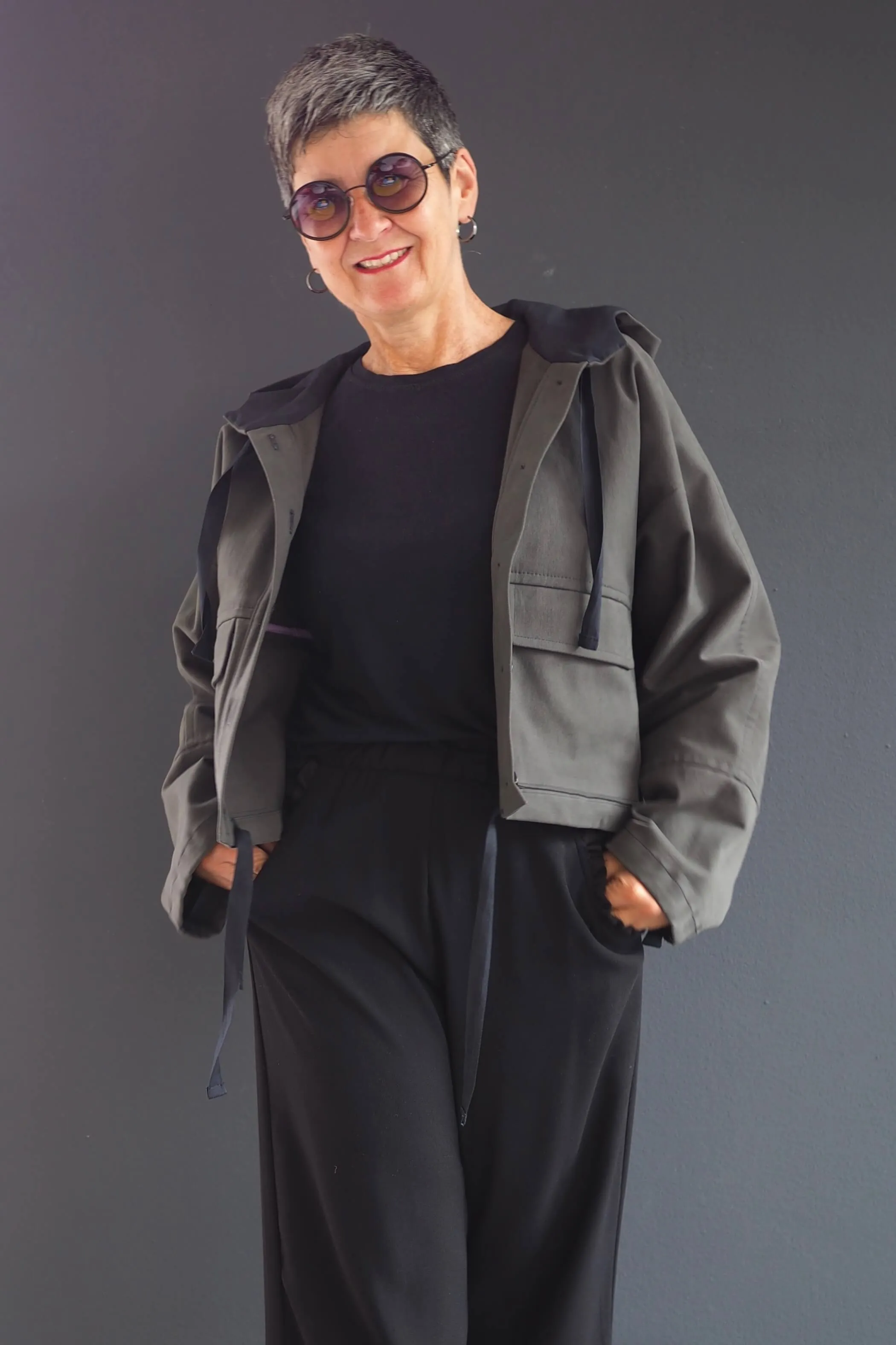 No69 Jacke mit T-Ärmel und Kapuze