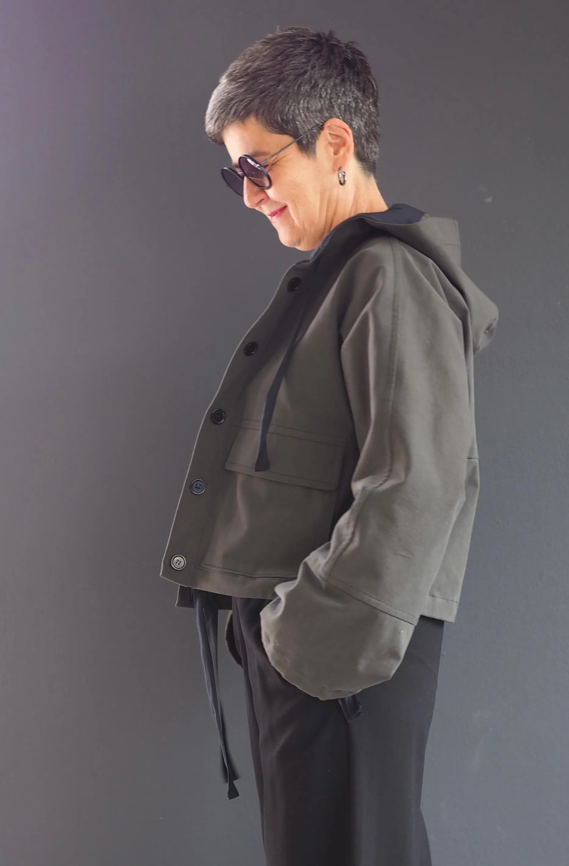 No69 Jacke mit T-Ärmel und Kapuze