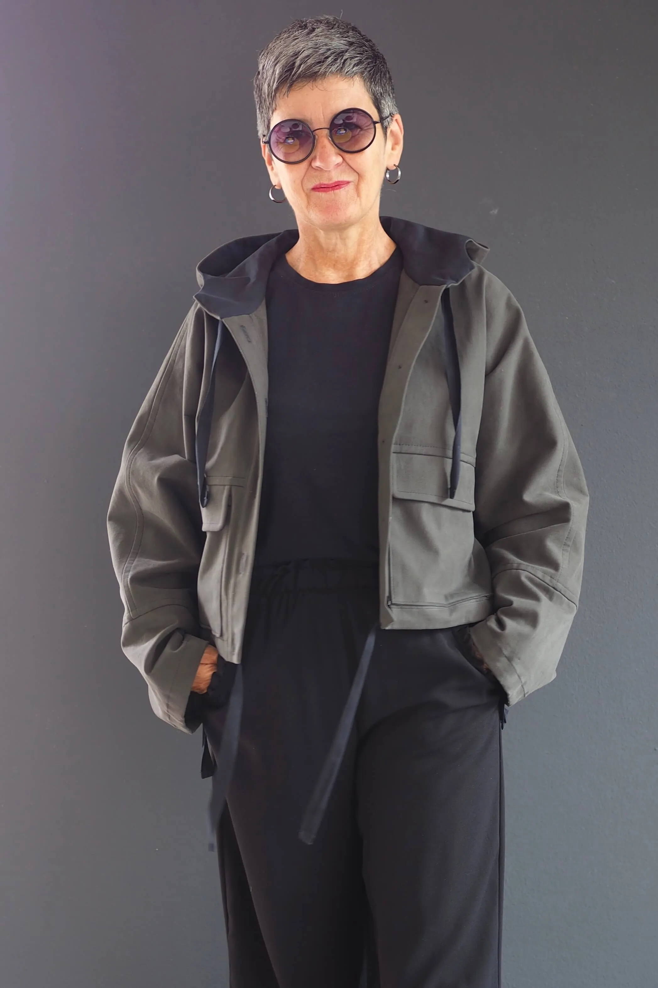 No69 Jacke mit T-Ärmel und Kapuze