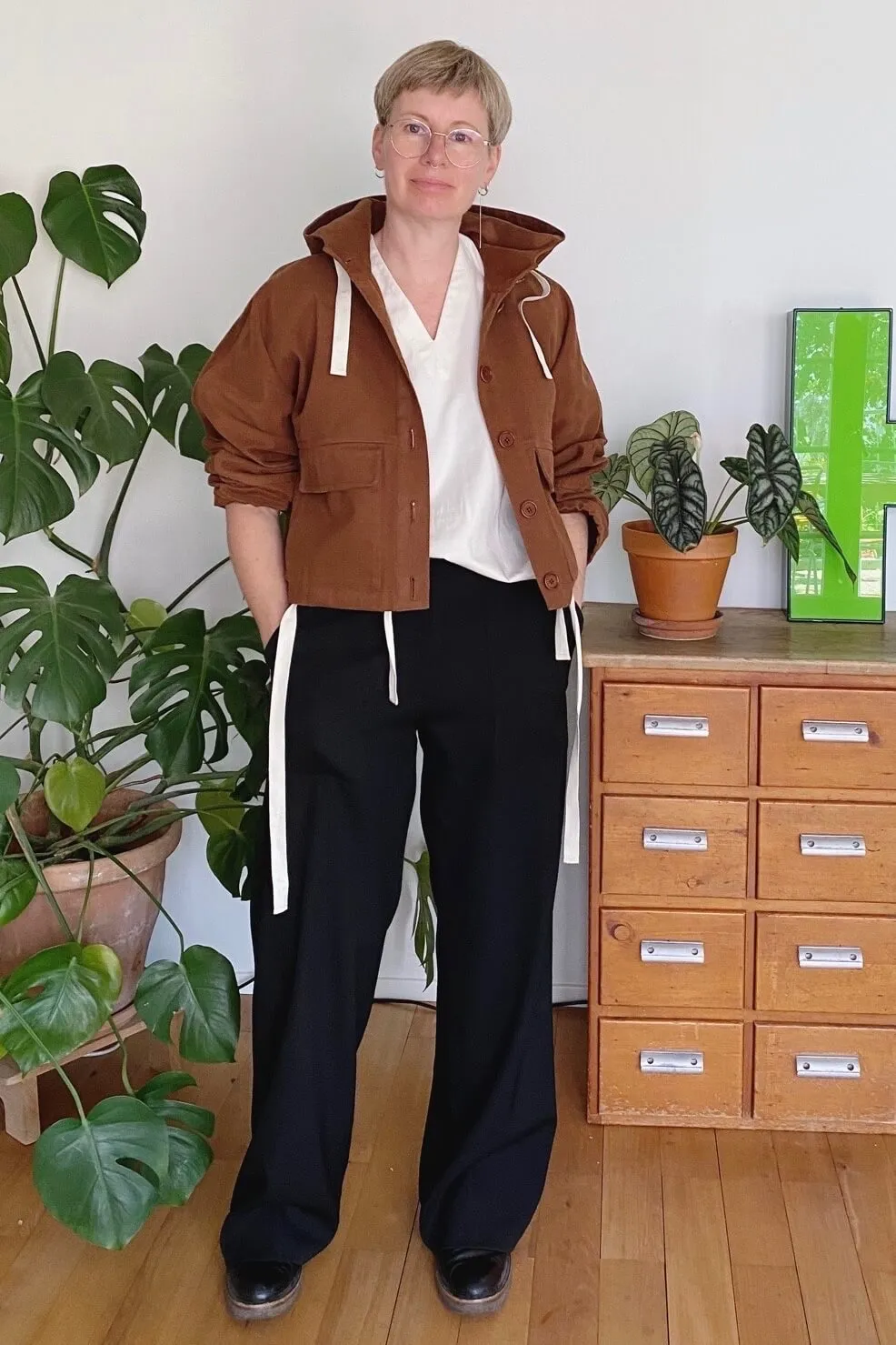 No69 Jacke mit T-Ärmel und Kapuze
