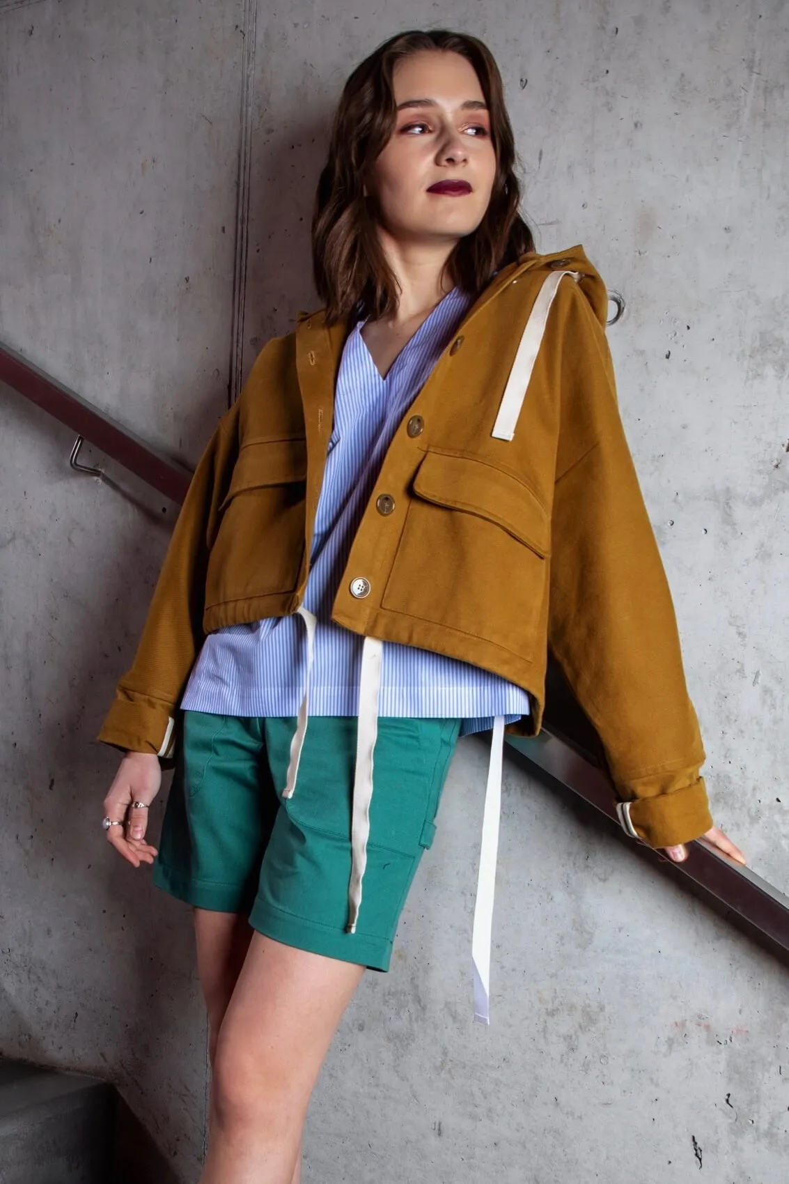 No69 Jacke mit T-Ärmel und Kapuze