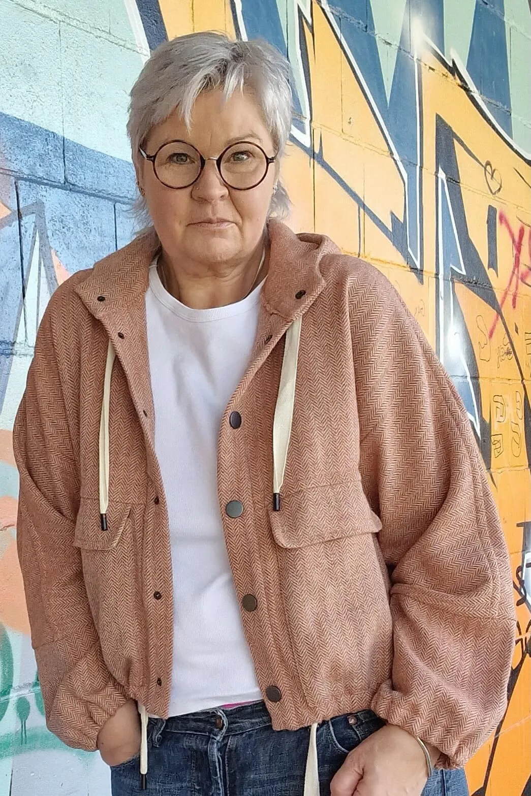 No69 Jacke mit T-Ärmel und Kapuze