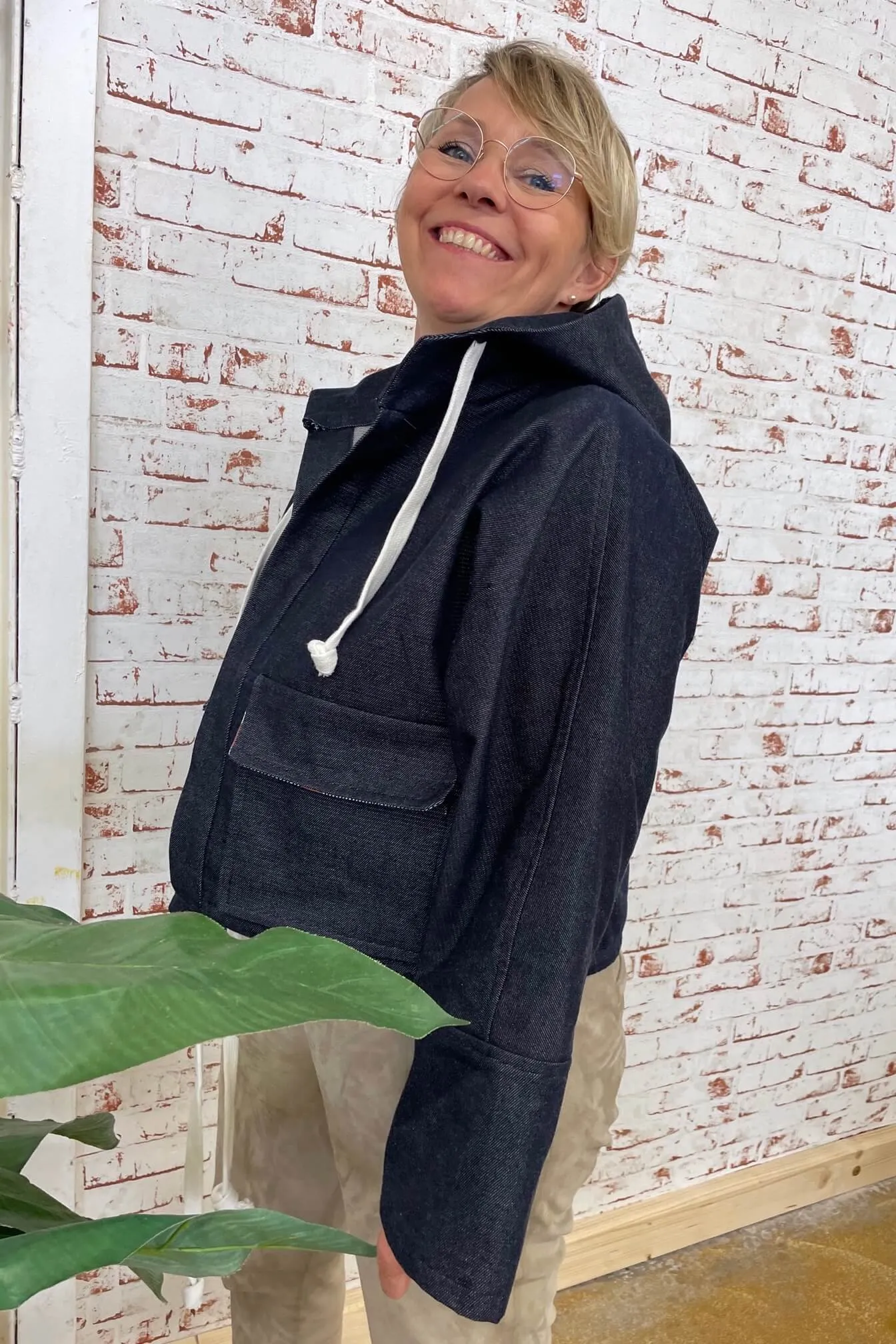 No69 Jacke mit T-Ärmel und Kapuze