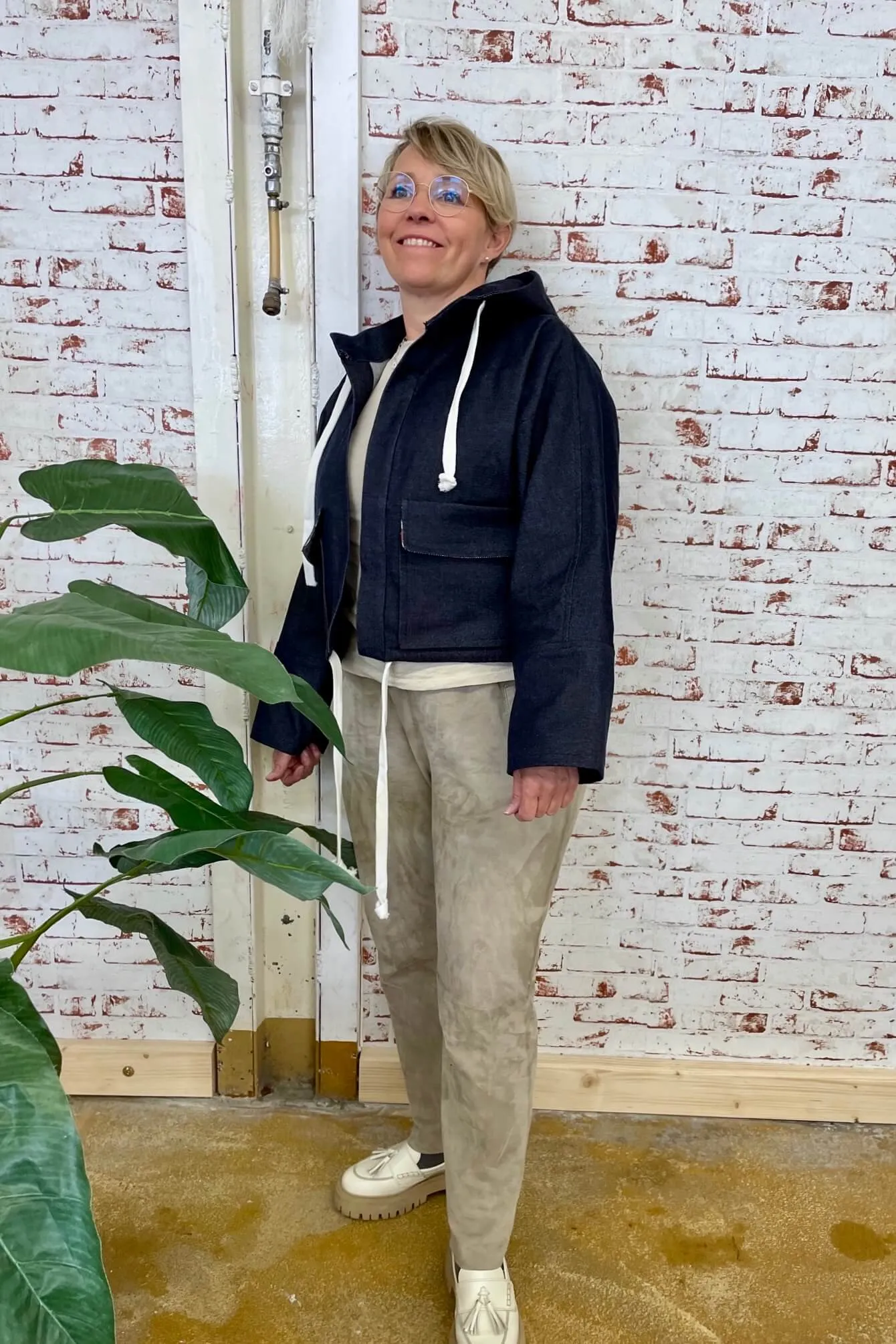 No69 Jacke mit T-Ärmel und Kapuze