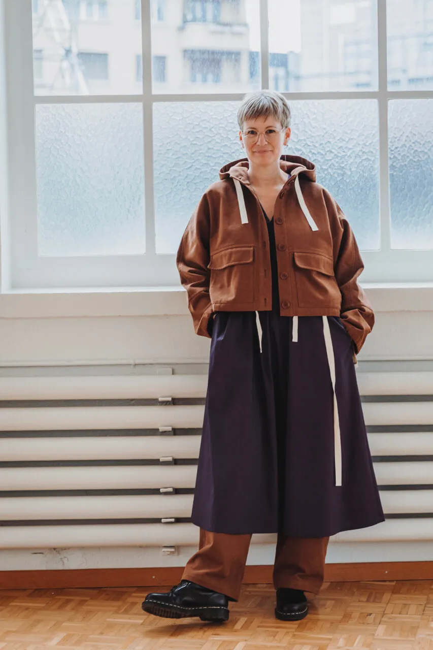 No69 Jacke mit T-Ärmel und Kapuze