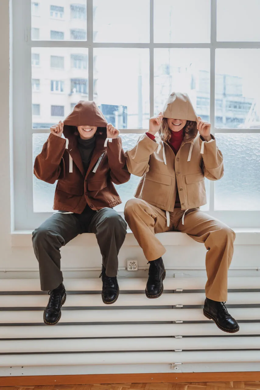 No69 Jacke mit T-Ärmel und Kapuze