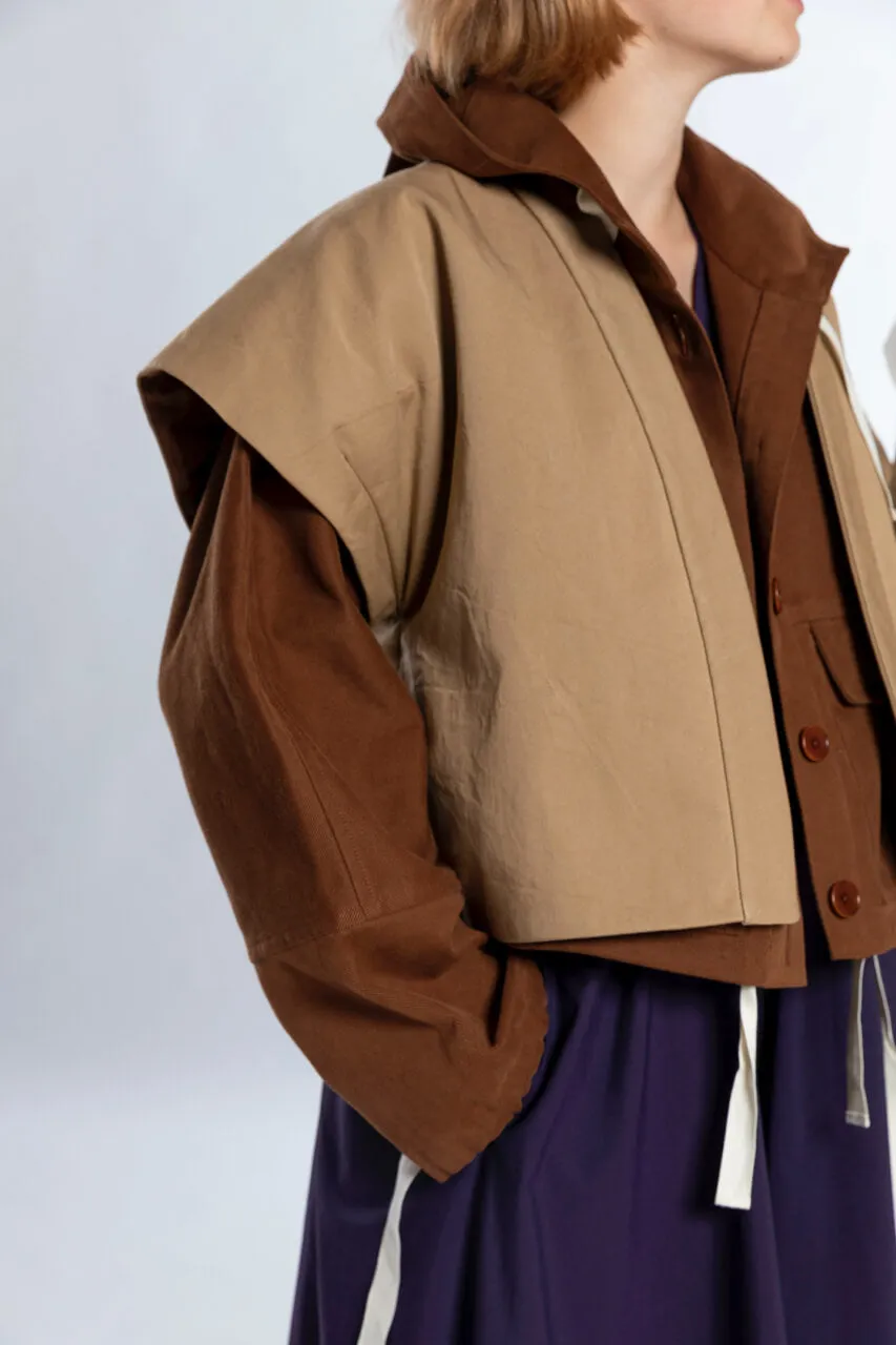 No69 Jacke mit T-Ärmel und Kapuze