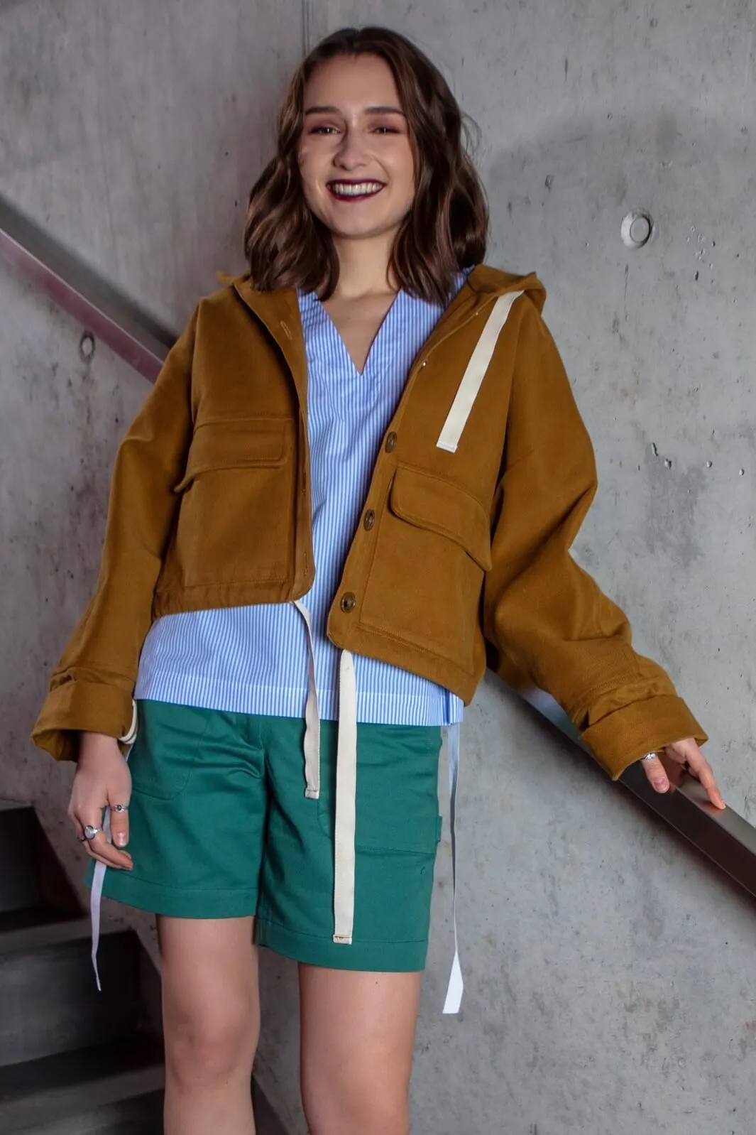 No69 Jacke mit T-Ärmel und Kapuze