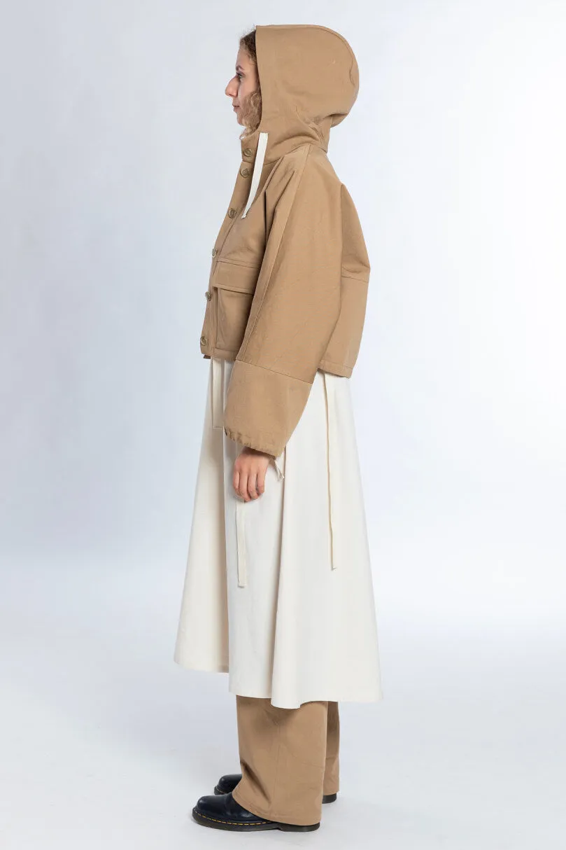 No69 Jacke mit T-Ärmel und Kapuze