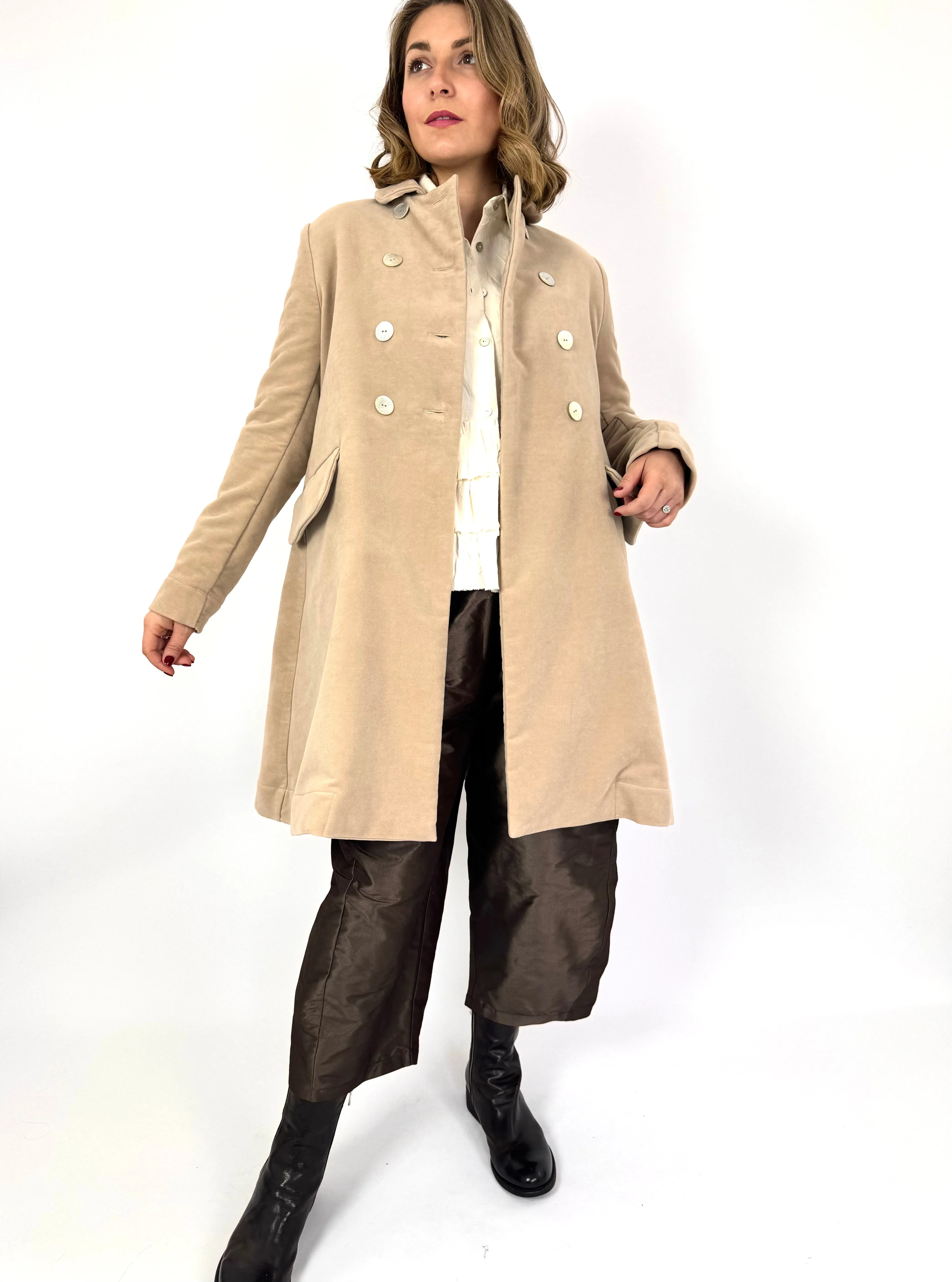 Officinae Double Breasted Coat Beige