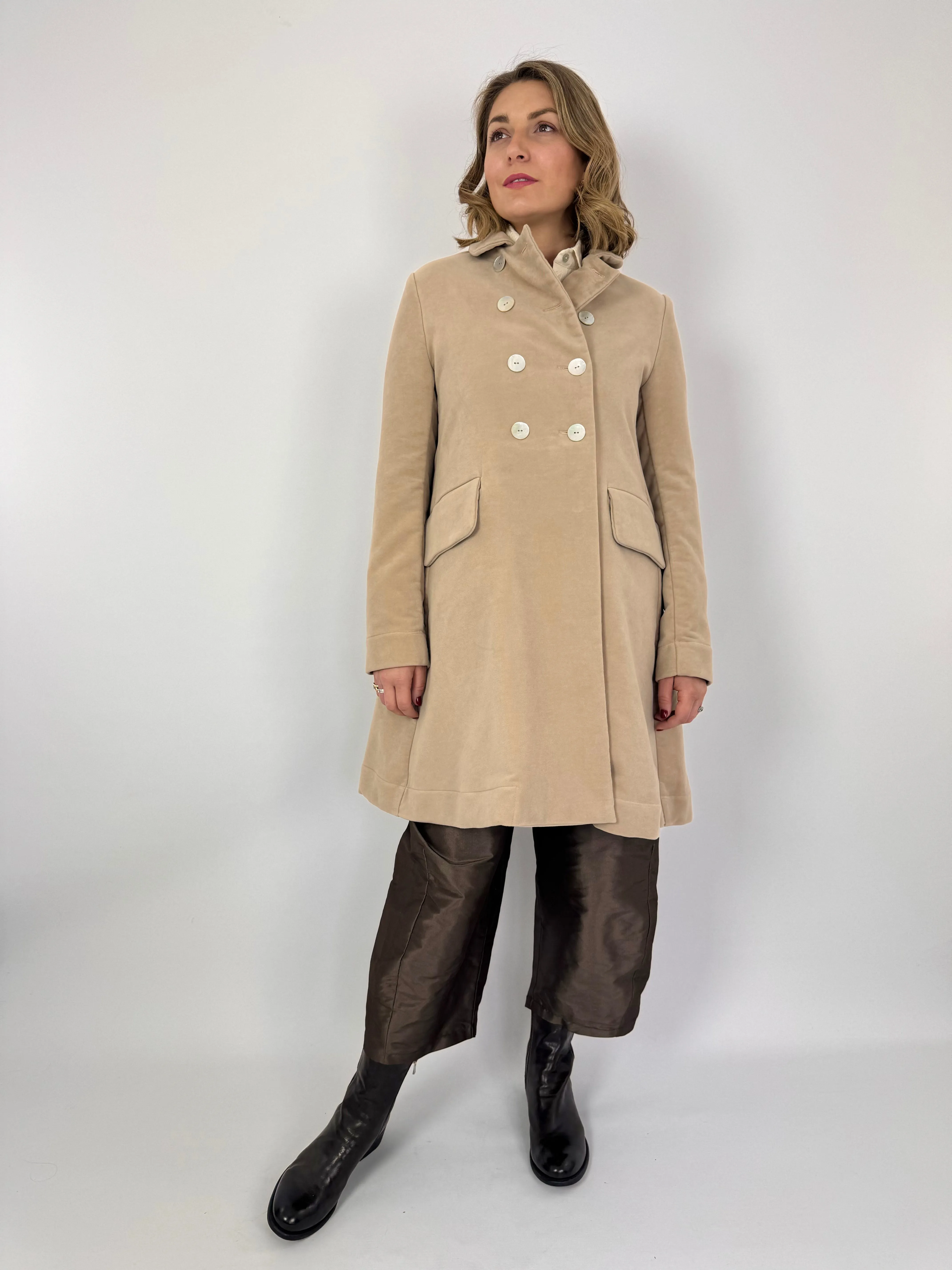 Officinae Double Breasted Coat Beige