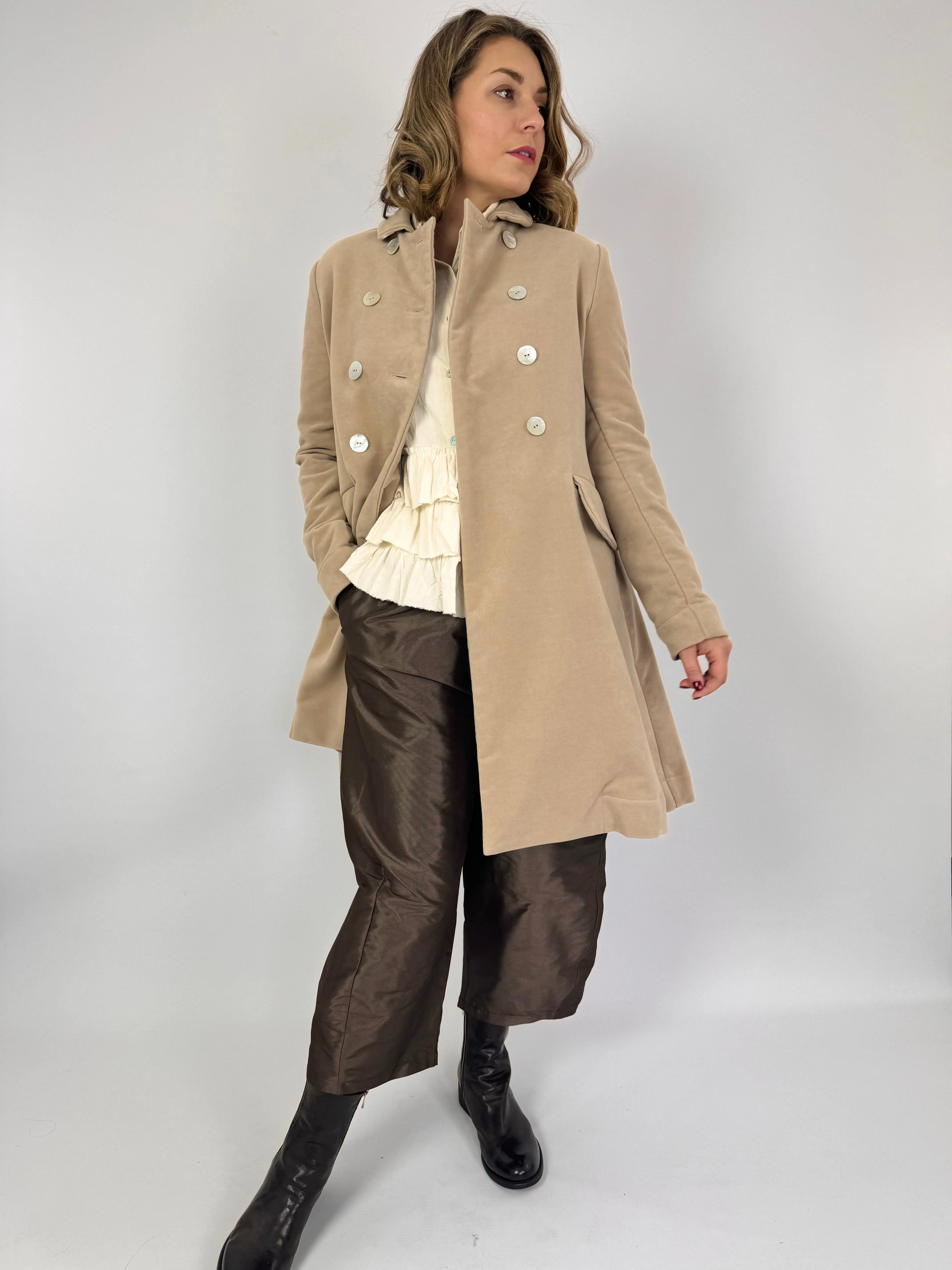 Officinae Double Breasted Coat Beige