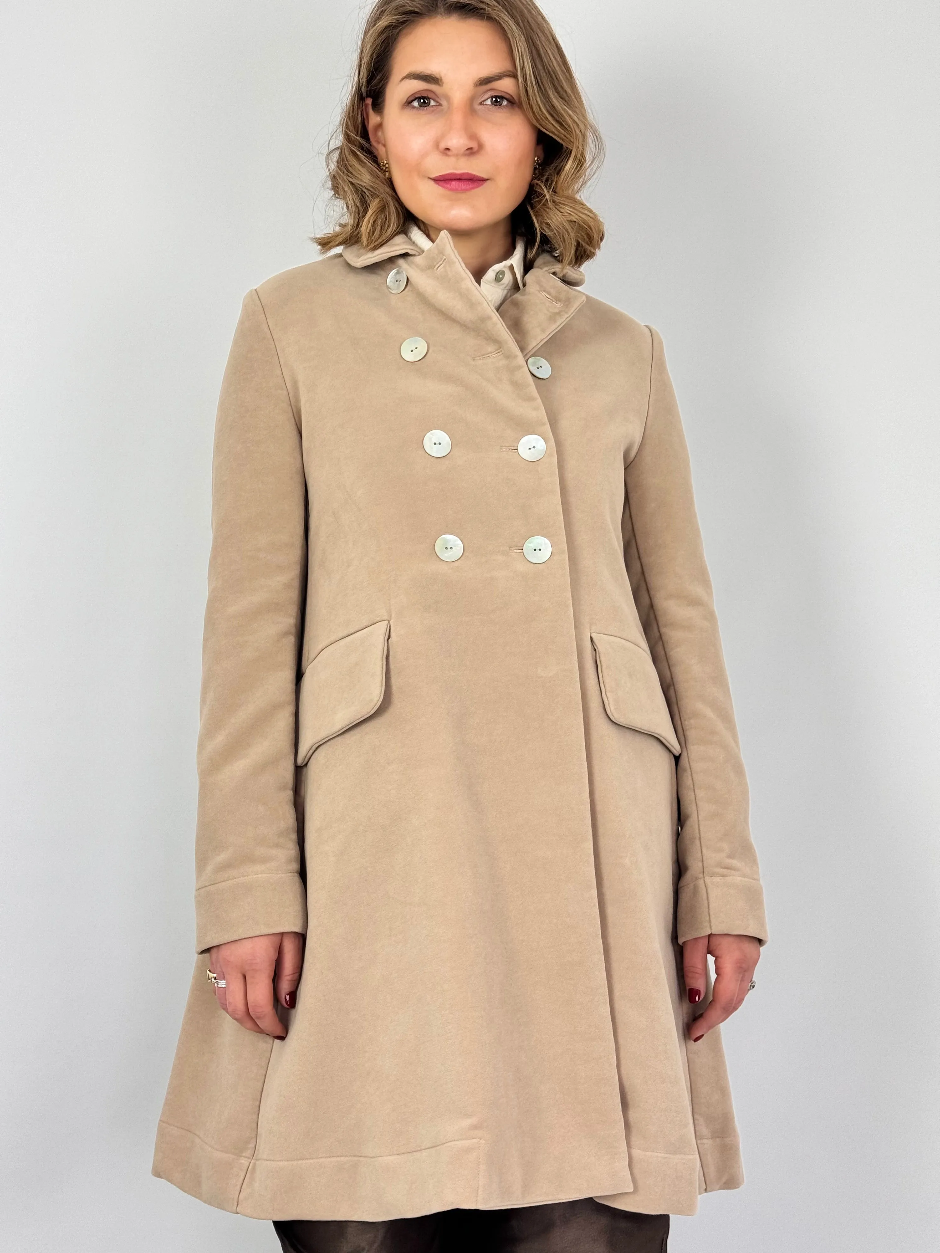 Officinae Double Breasted Coat Beige