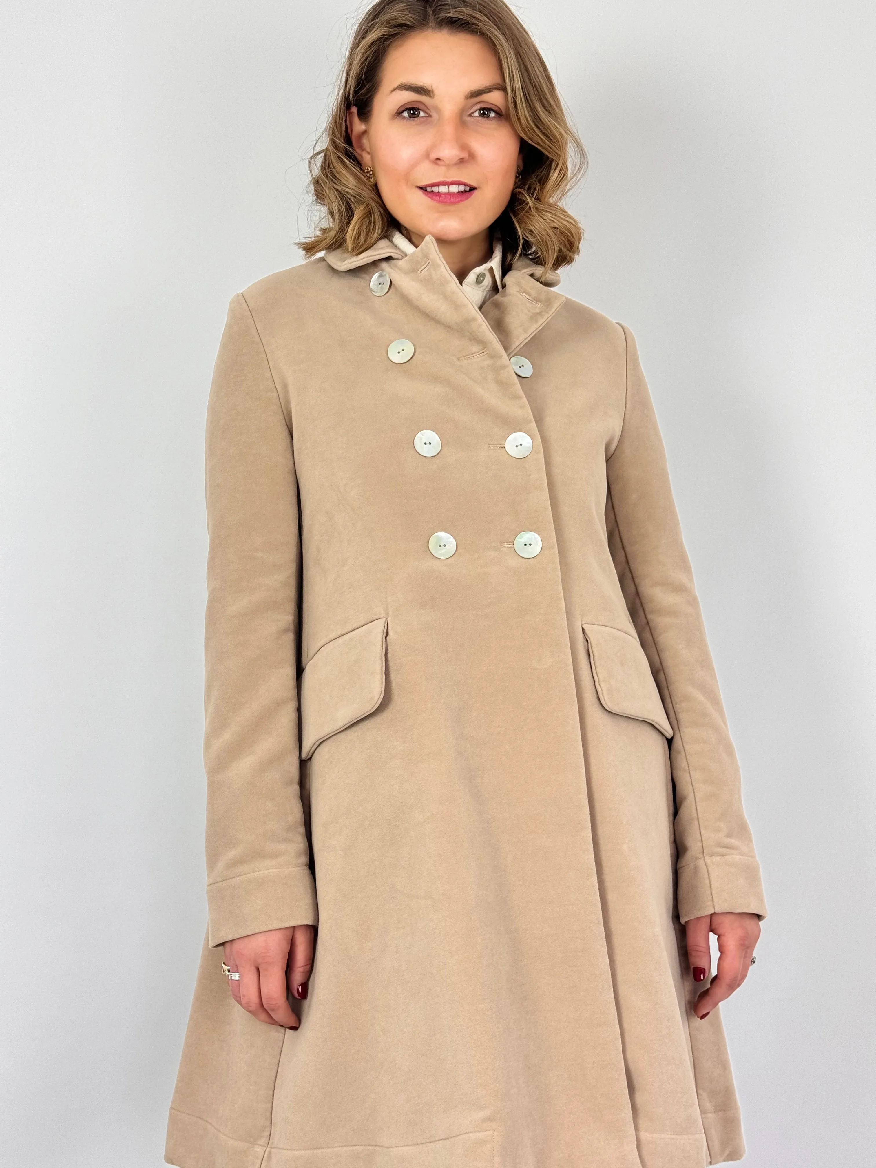 Officinae Double Breasted Coat Beige