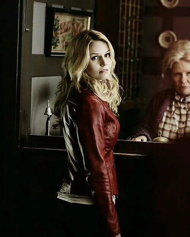 Once Upon a Time Emma Swan Red Leather Jacket