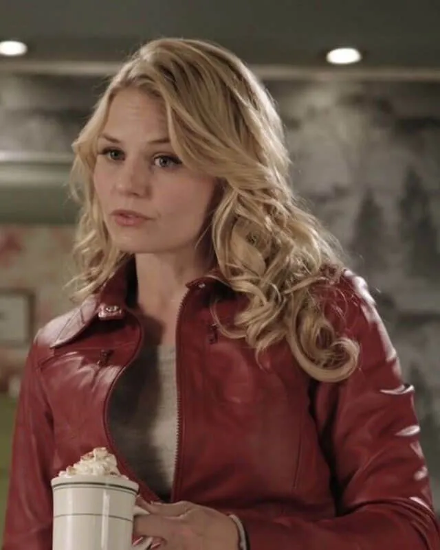 Once Upon a Time Emma Swan Red Leather Jacket