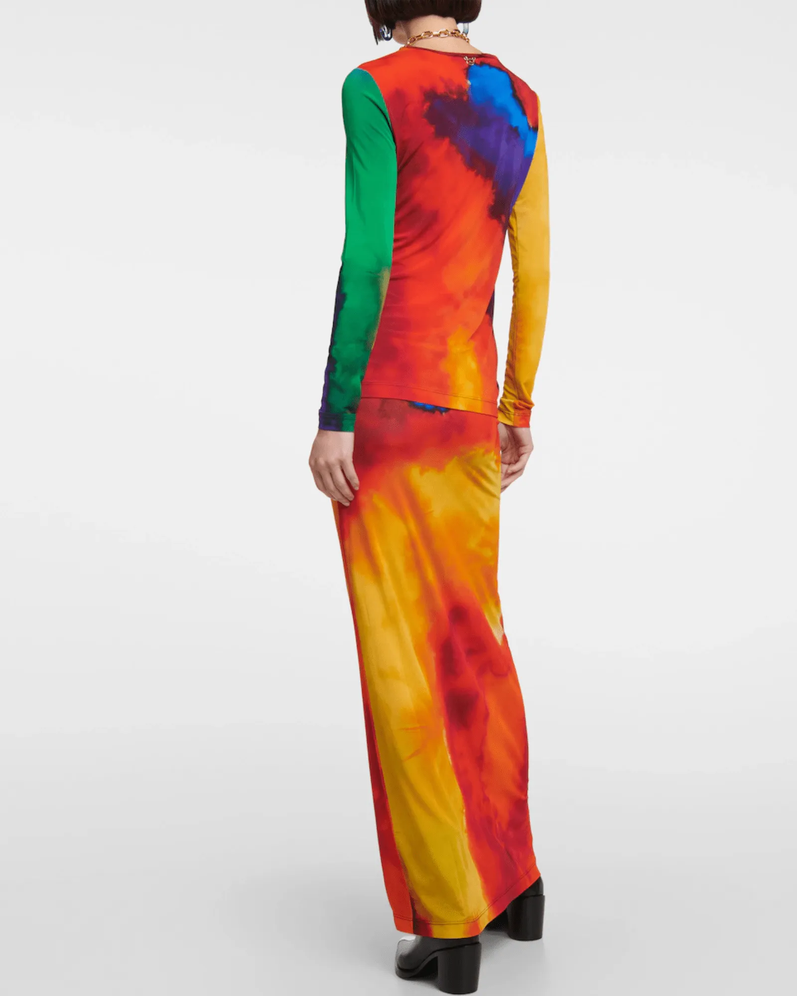 Paco Rabanne All Over Printed Top and Skirt Set