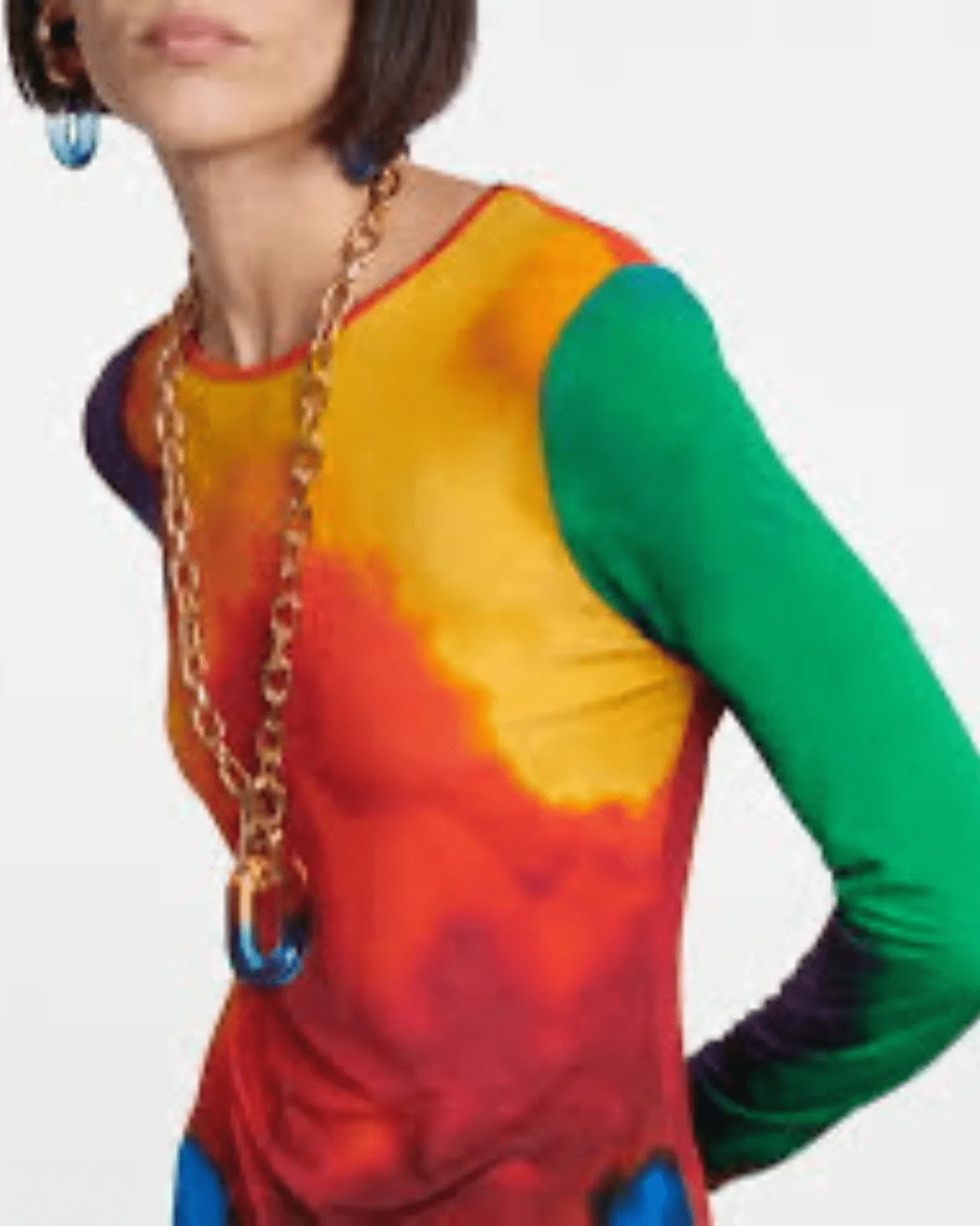 Paco Rabanne All Over Printed Top and Skirt Set