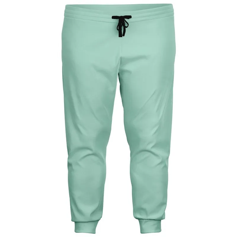 Pale Pastel Cool Green Joggers | Unisex | with PLUS sizes | Bright Pale Pastel Cool Green | C30M0Y22K0