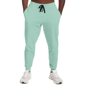 Pale Pastel Cool Green Joggers | Unisex | with PLUS sizes | Bright Pale Pastel Cool Green | C30M0Y22K0
