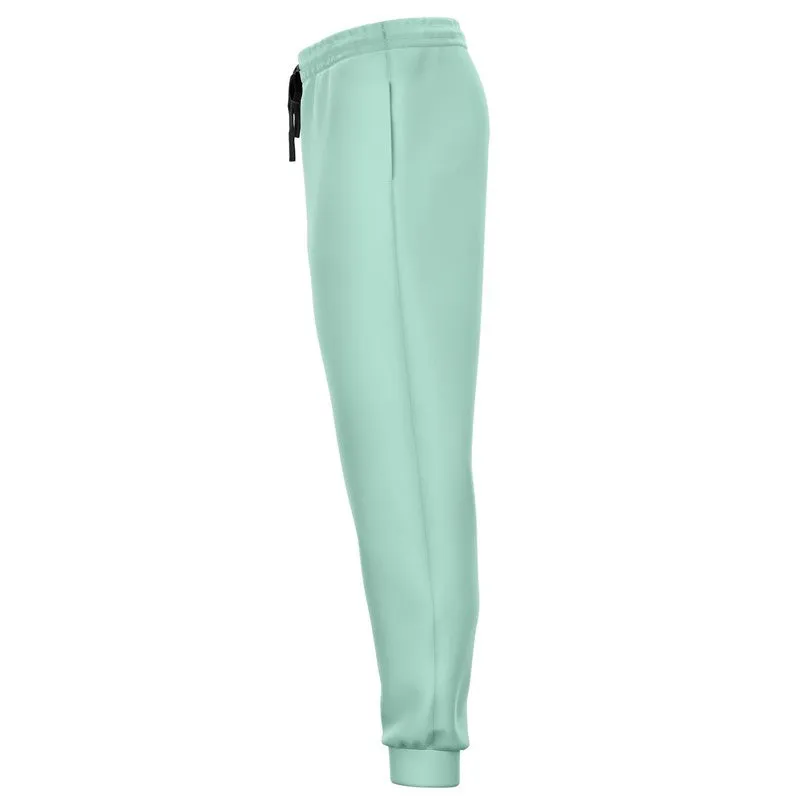 Pale Pastel Cool Green Joggers | Unisex | with PLUS sizes | Bright Pale Pastel Cool Green | C30M0Y22K0