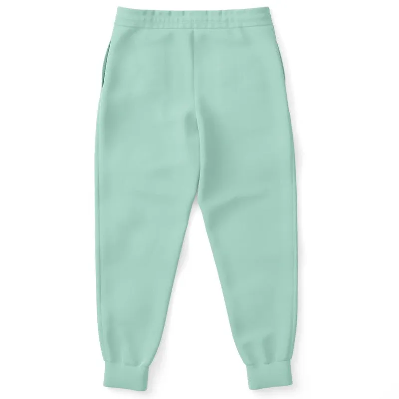 Pale Pastel Cool Green Joggers | Unisex | with PLUS sizes | Bright Pale Pastel Cool Green | C30M0Y22K0