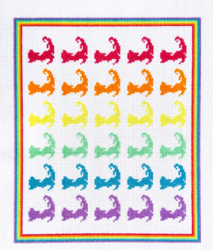 Penny Linn Harper Noel Designs Rainbow Cape Cod Sampler