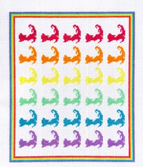 Penny Linn Harper Noel Designs Rainbow Cape Cod Sampler