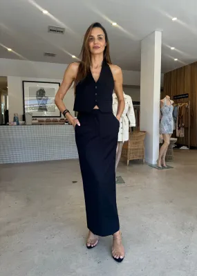 PHEONIX MAXI SKIRT BLACK