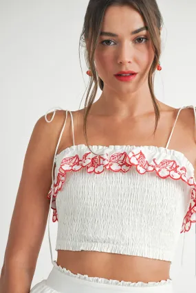 Riley Ruffle Crop Top