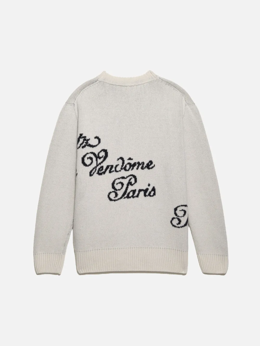 Ritz Men's Crew Sweater -- Off White Multi