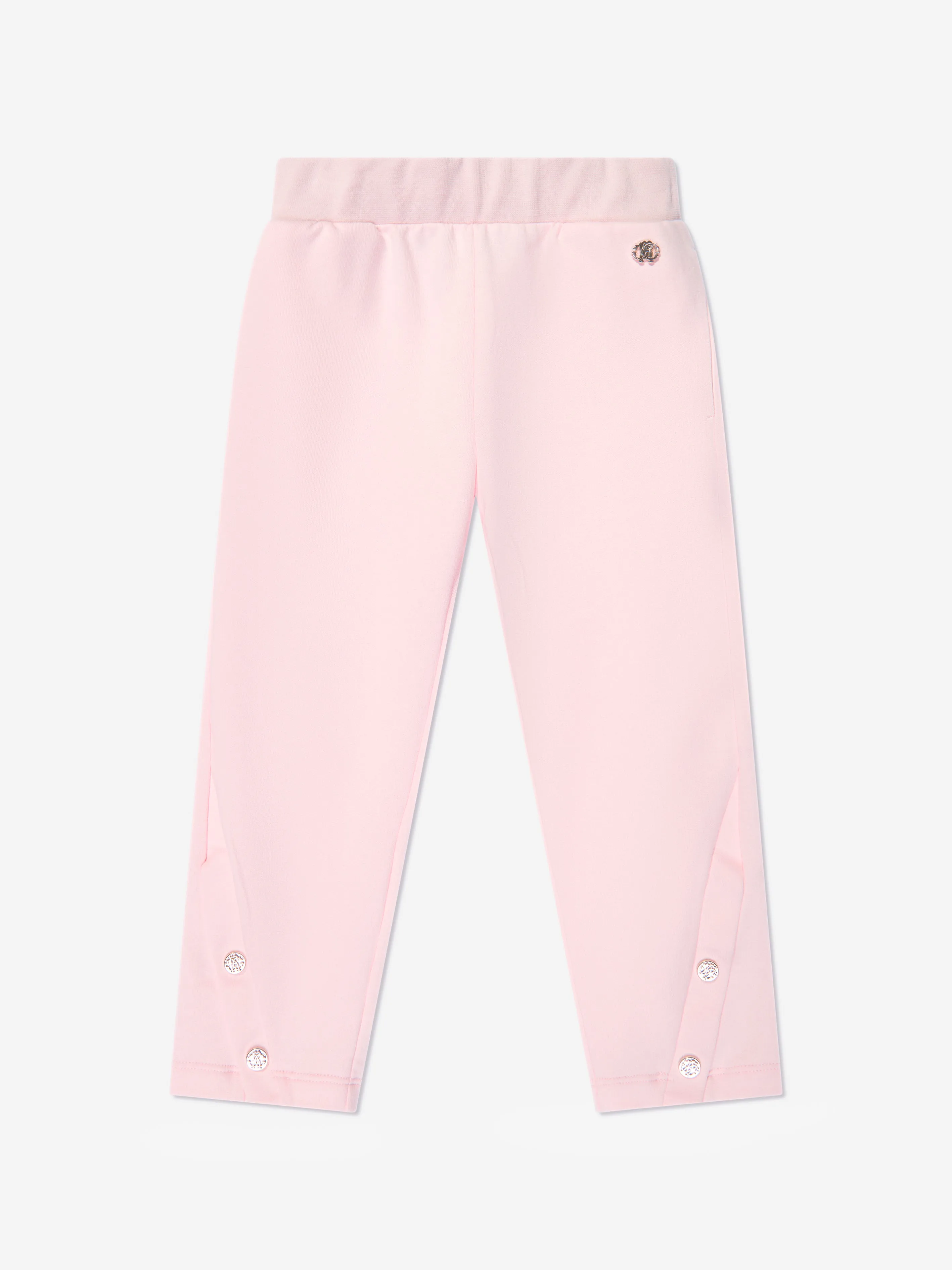 Roberto Cavalli Girls Flower Joggers in Pink