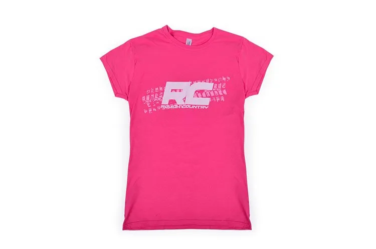 Rough Country T-Shirt - Women Fts Fit - Pink - Size M