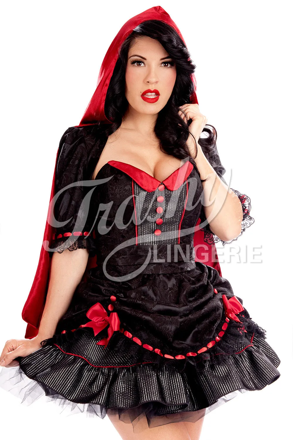 Ruby Red Riding Hood Bolero With Cape