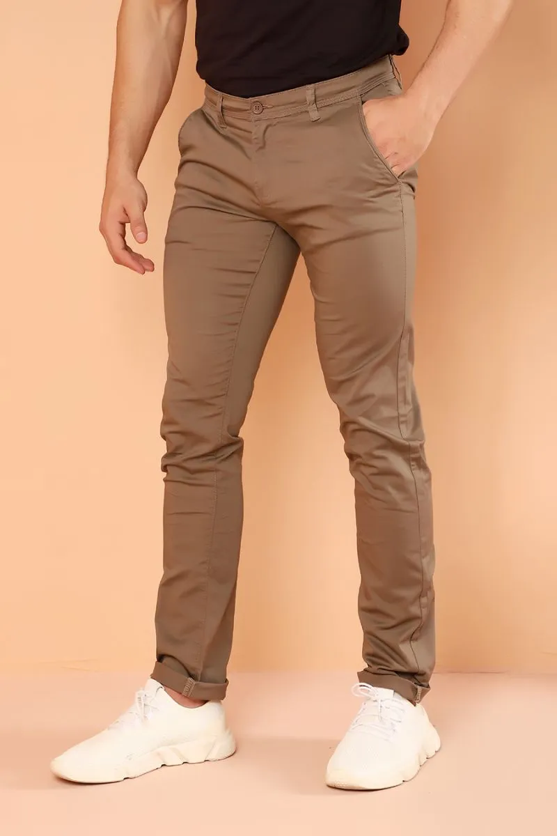 Russet Brown Chino Fashion Pants